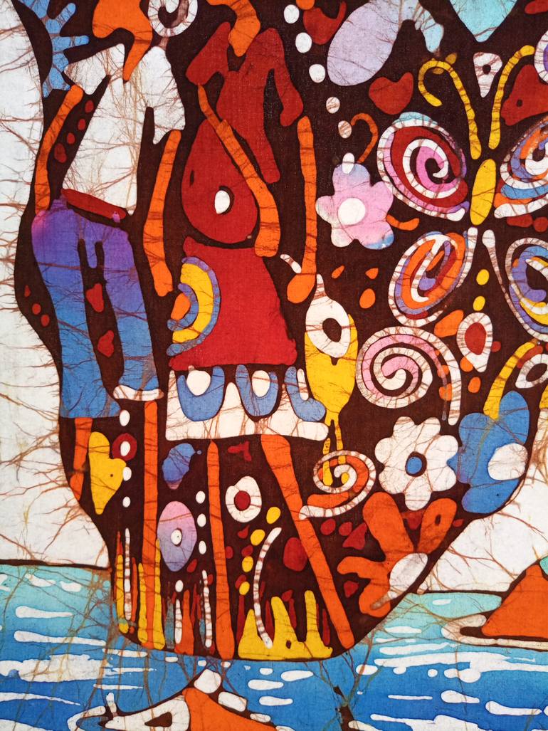 Original Art Deco People Painting by Jafeth Moiane