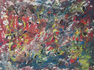 Original Abstract Expressionism Abstract Paintings by Jafeth Moiane