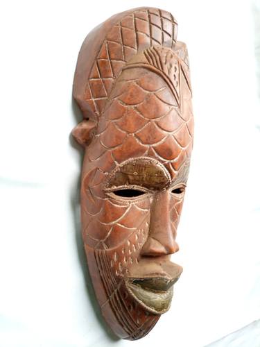 African mask, Tikar mask, Afrikanische kunst, Cameroon tribe mask thumb