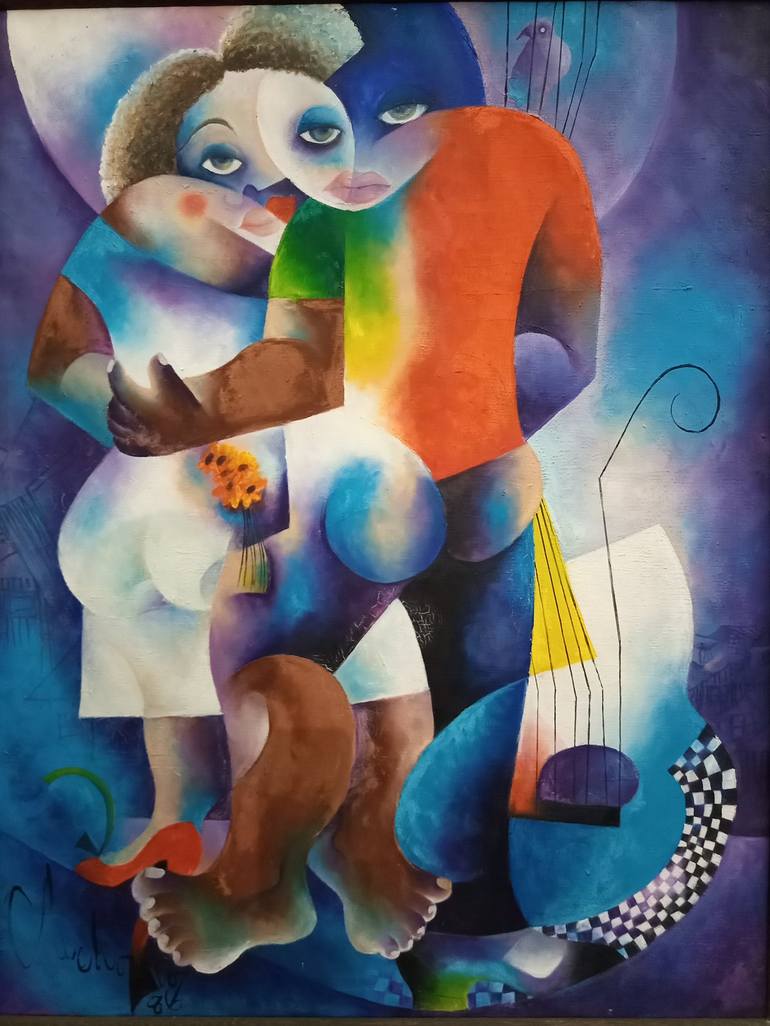 Original Love Painting by Jafeth Moiane