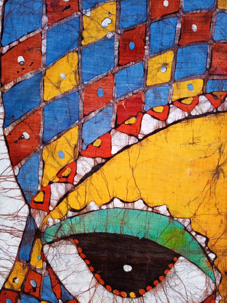 Original Abstract Expressionism Women Painting by Jafeth Moiane