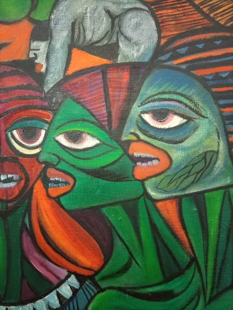 Original Women Painting by Jafeth Moiane