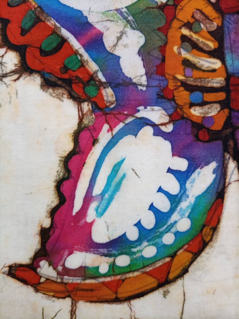 Original Abstract Animal Painting by Jafeth Moiane