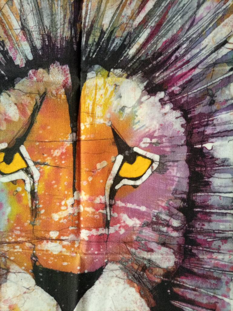 Original Art Deco Animal Painting by Jafeth Moiane