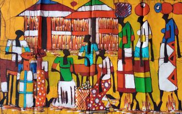 Print of People Paintings by Jafeth Moiane