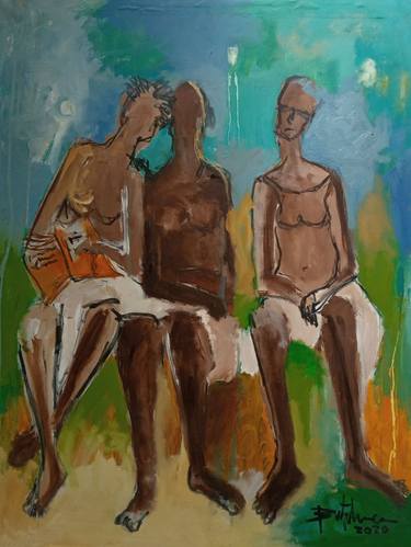 Print of Fine Art People Paintings by Jafeth Moiane
