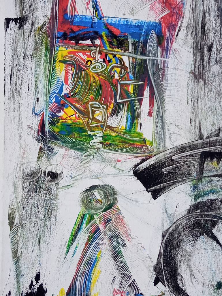 Original Expressionism Abstract Painting by Jafeth Moiane
