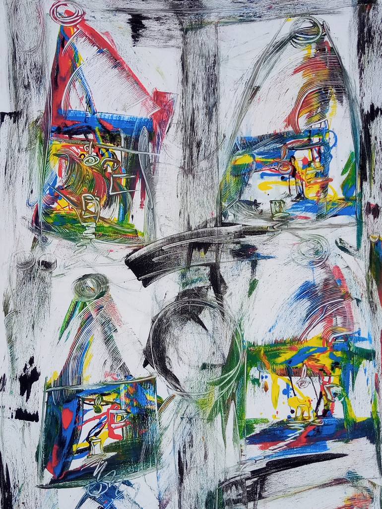 Original Expressionism Abstract Painting by Jafeth Moiane