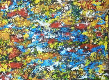 Original Impressionism Abstract Paintings by Jafeth Moiane