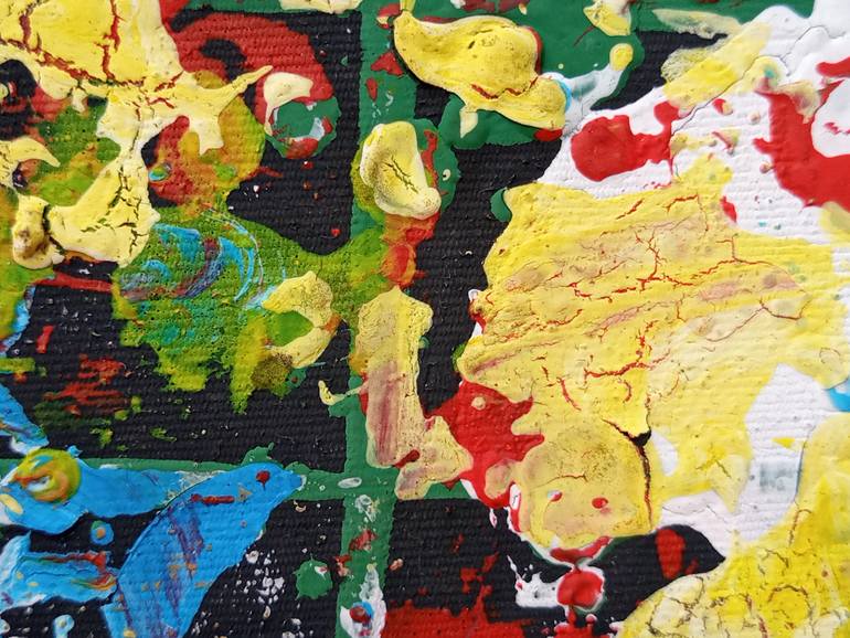Original Art Deco Abstract Painting by Jafeth Moiane