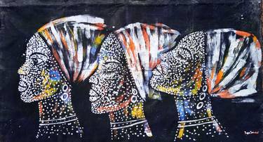 African women art, African women paintings, African abstract thumb