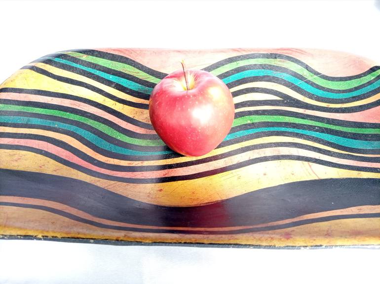 Fruit bowl handmade of wood V- Decorative - Print