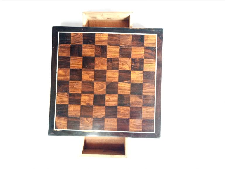 Original Art Deco Geometric Sculpture by Jafeth Moiane