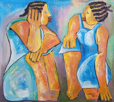 Fake news painting, Arte de mujeres, Arte Africana, Women thumb