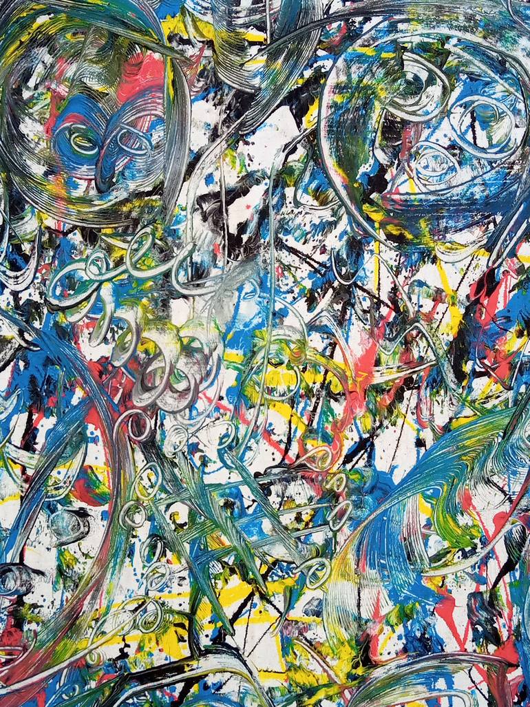 Original Abstract Love Painting by Jafeth Moiane