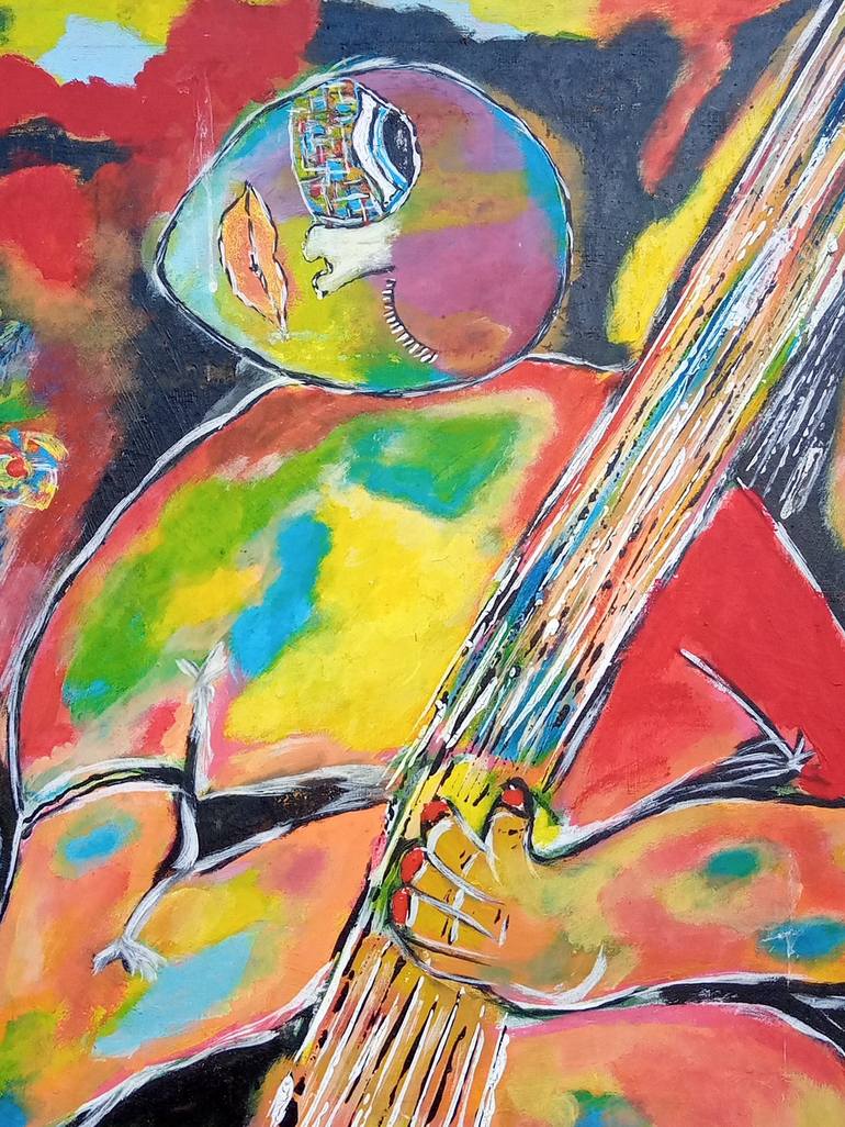 Original Fine Art Music Painting by Jafeth Moiane