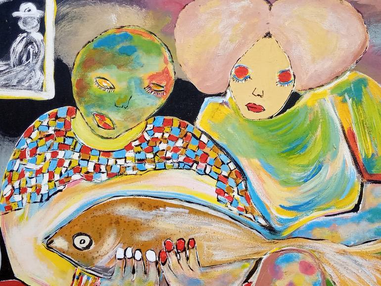 Original Art Deco Food & Drink Painting by Jafeth Moiane