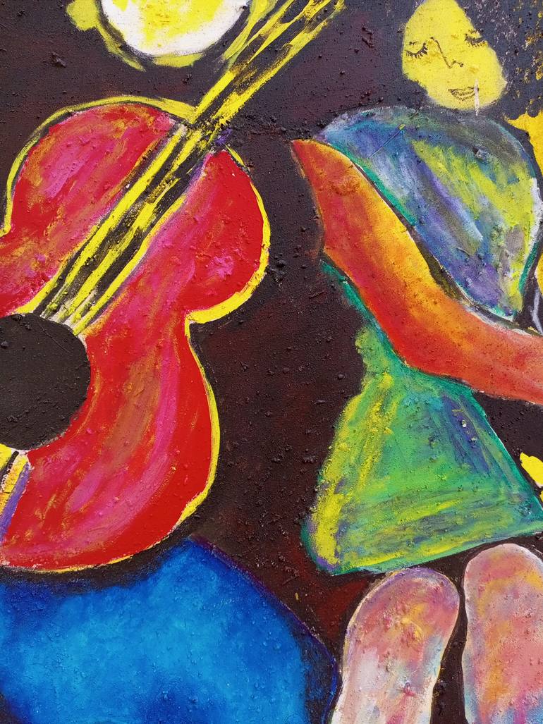 Original Abstract Love Painting by Jafeth Moiane