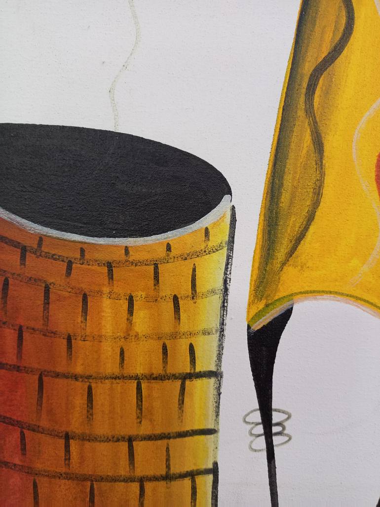 Original Art Deco Women Painting by Jafeth Moiane