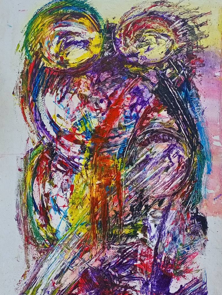 Original Abstract Love Painting by Jafeth Moiane