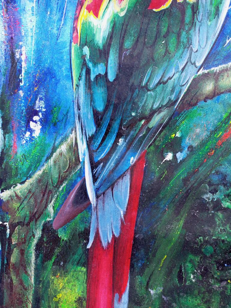 Original Art Deco Animal Painting by Jafeth Moiane