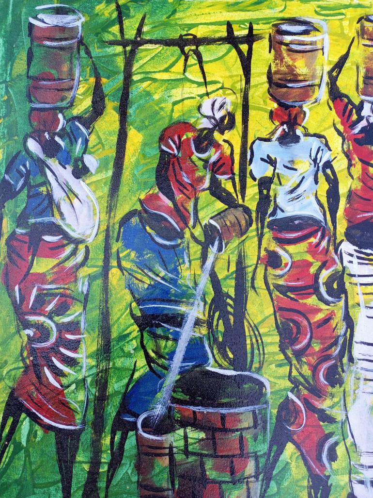 Original Women Painting by Jafeth Moiane