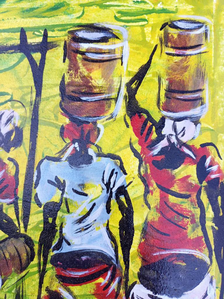 Original Women Painting by Jafeth Moiane