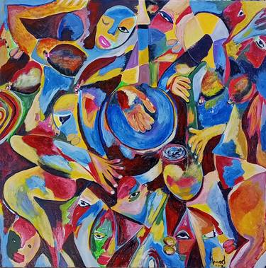 Print of Abstract Music Paintings by Jafeth Moiane