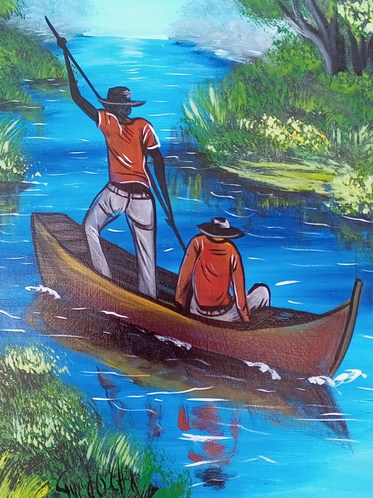 Original Fish Painting by Jafeth Moiane