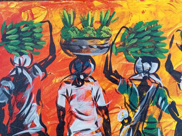 Original Women Painting by Jafeth Moiane