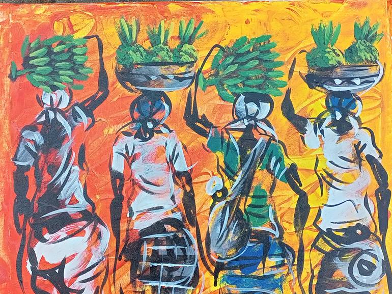 Original Women Painting by Jafeth Moiane