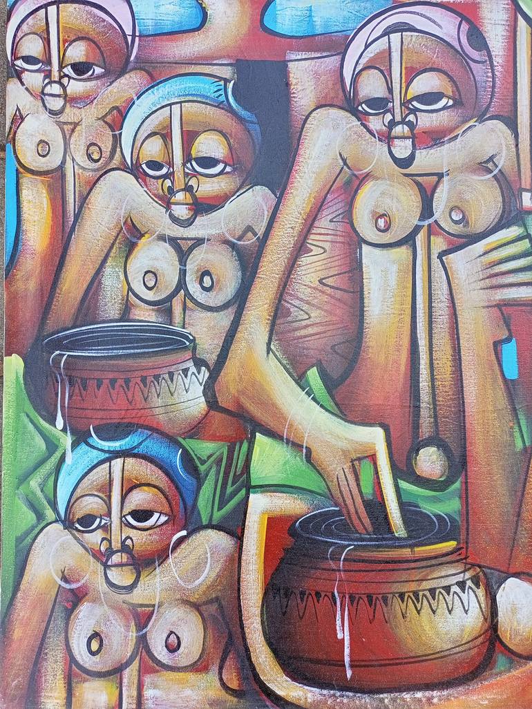 Original Cuisine Painting by Jafeth Moiane