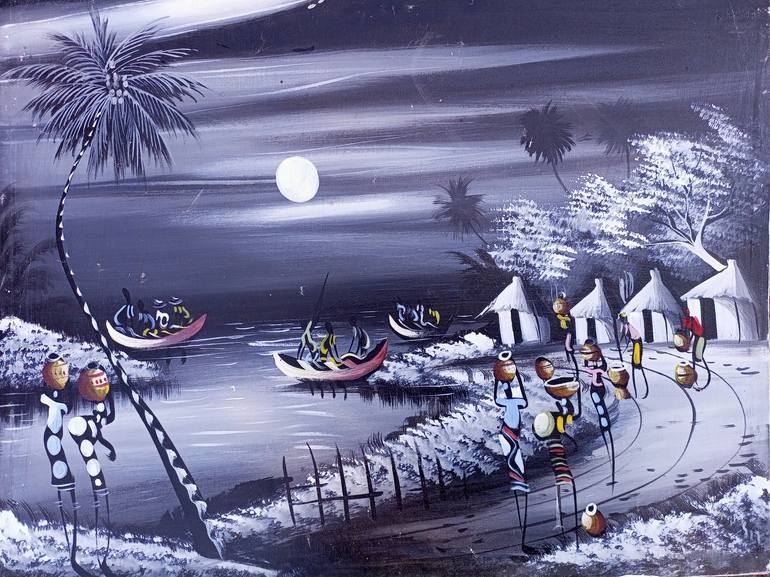 Print of Figurative Landscape Paintings by Jafeth Moiane