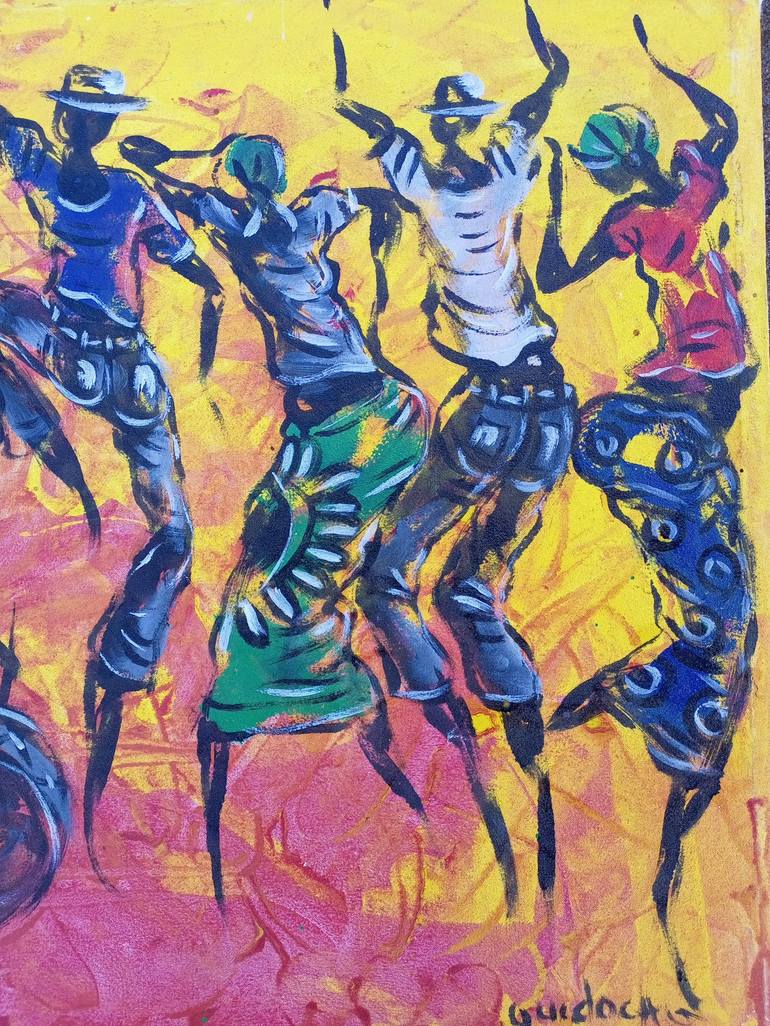Original Figurative Culture Painting by Jafeth Moiane