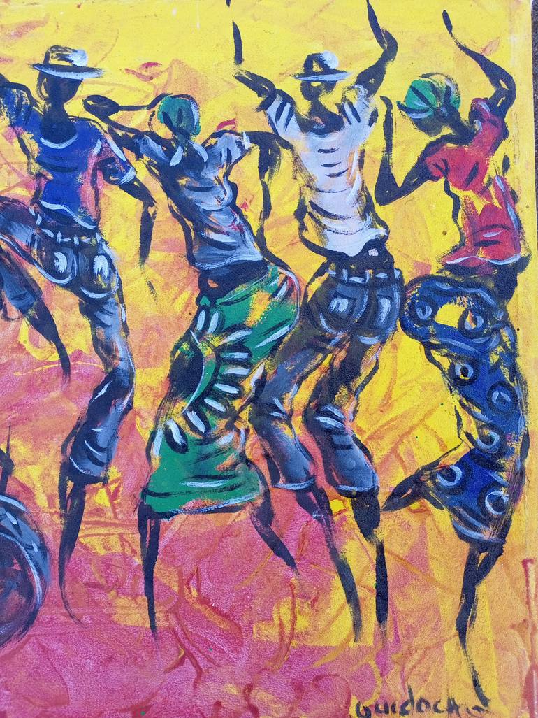 Original Art Deco Pop Culture/Celebrity Painting by Jafeth Moiane