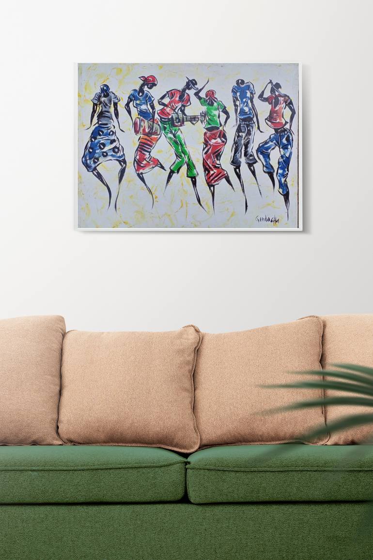 Original Art Deco Pop Culture/Celebrity Painting by Jafeth Moiane