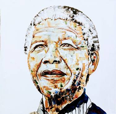 Nelson Mandela painting, Nelson Mandela art, African faces thumb