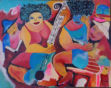 Music and love canvas, Wall decor, Music painting, Love thumb