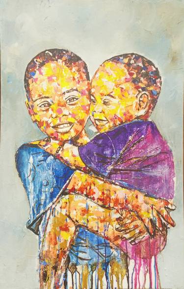 Print of Children Paintings by Jafeth Moiane