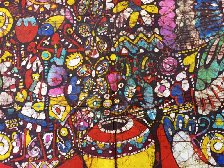 Original Abstract Animal Painting by Jafeth Moiane