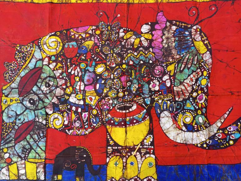 Original Abstract Animal Painting by Jafeth Moiane