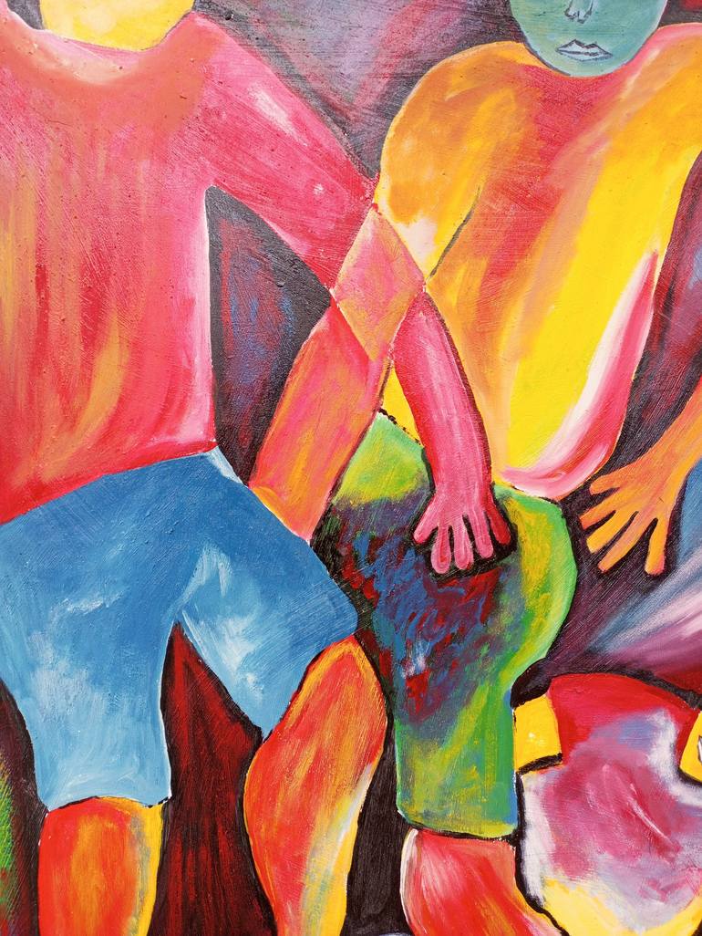 Original Figurative Sports Painting by Jafeth Moiane