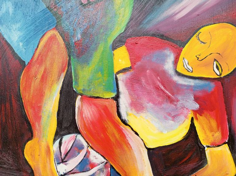Original Figurative Sports Painting by Jafeth Moiane