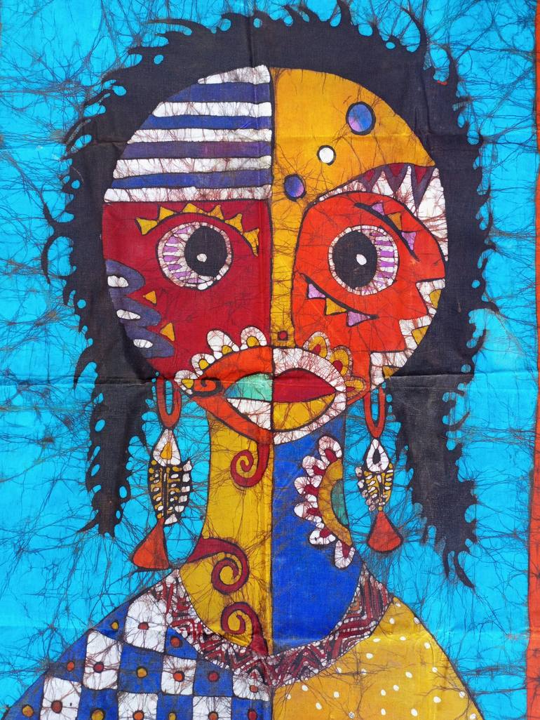 Original Abstract Women Painting by Jafeth Moiane
