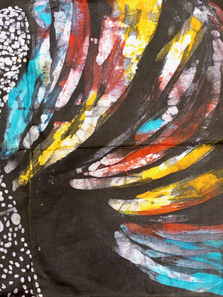 Original Art Deco Women Painting by Jafeth Moiane