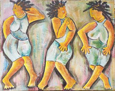 Pintura de mujeres, Dancers painting, Peinture de femme, Art thumb