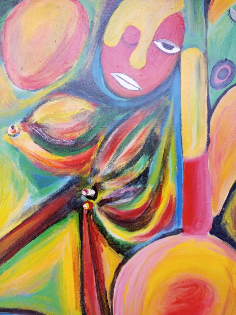 Original Figurative Music Painting by Jafeth Moiane