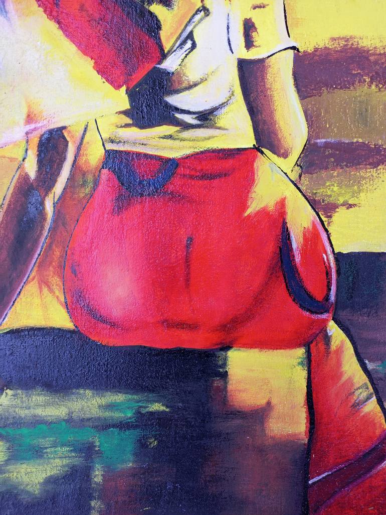 Original Women Painting by Jafeth Moiane