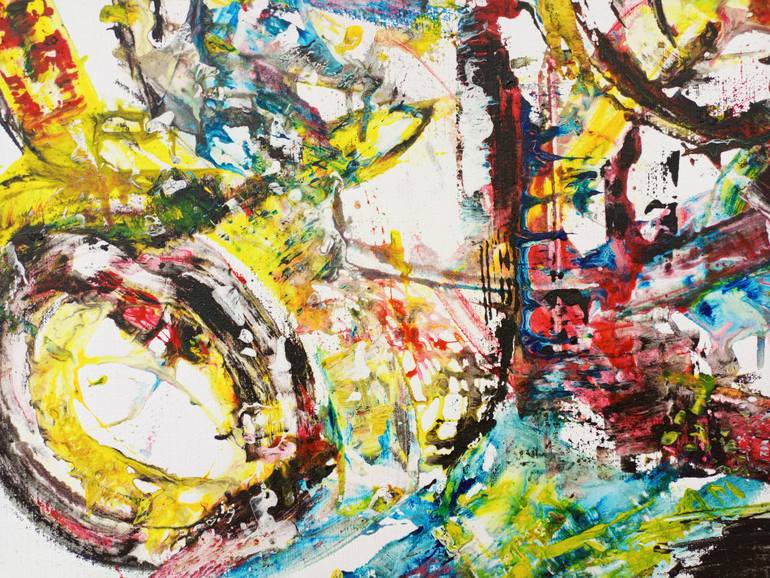 Original Art Deco Love Painting by Jafeth Moiane