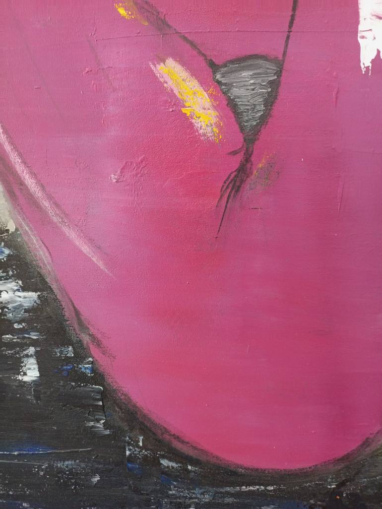 Original Art Deco Nude Painting by Jafeth Moiane